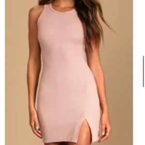 NWOT Lulus Dusty Pink BodyCon Dress